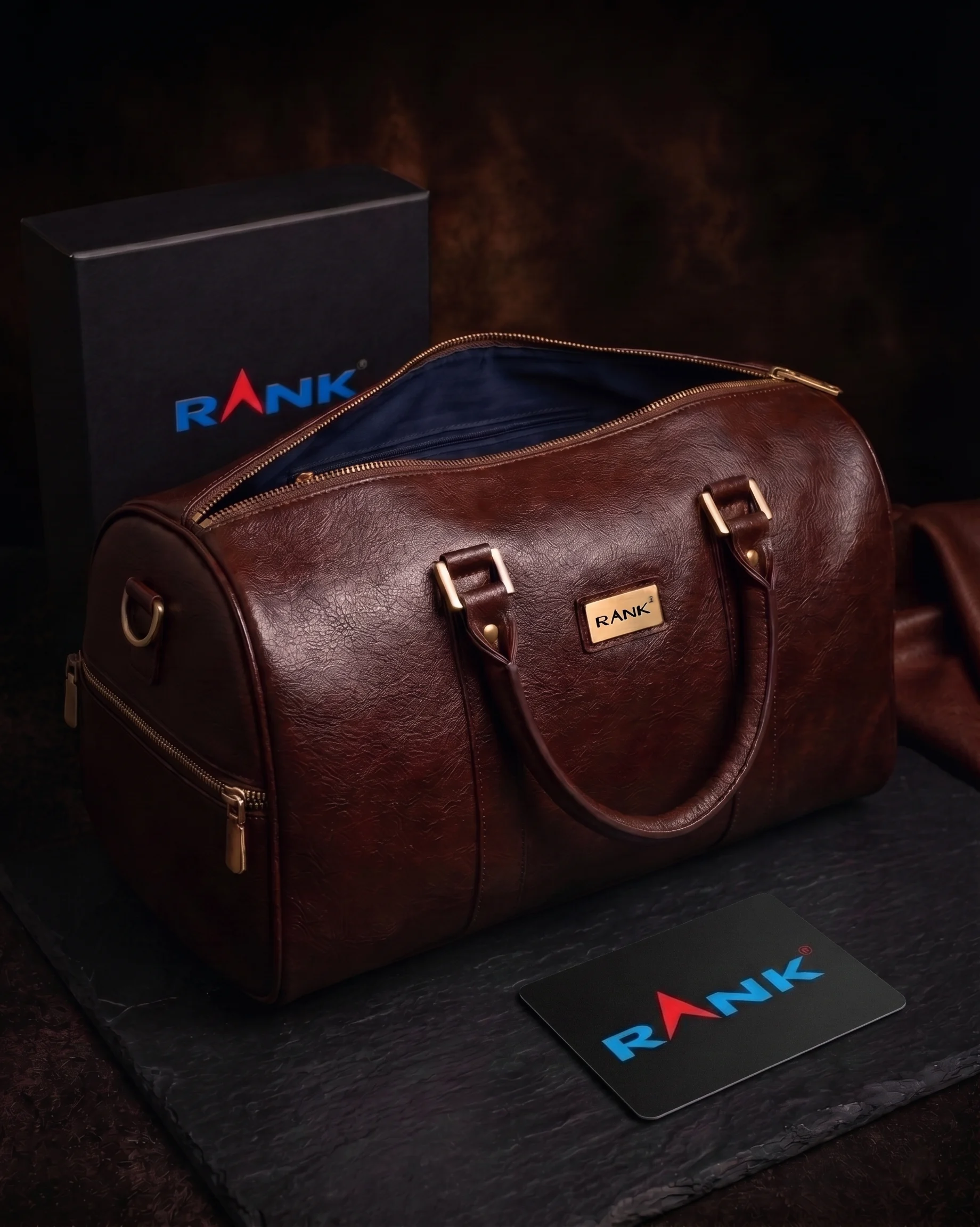 Luxury leather duffel bags by RANK
